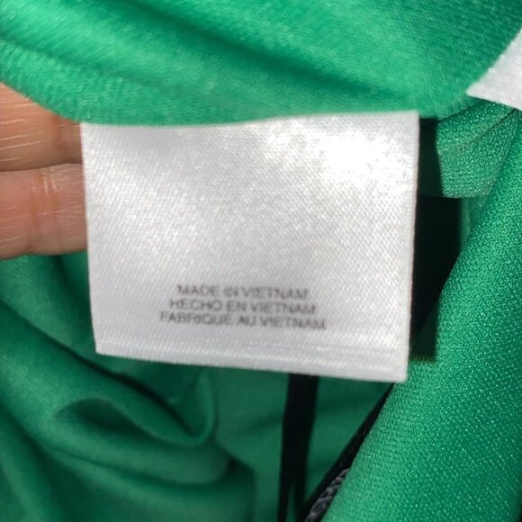 Kasper Color Block Tie Neck Bodycon Dress - Picture 5 of 7